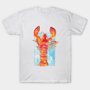 Juicy lobster - food illustration in watercolors T-Shirt